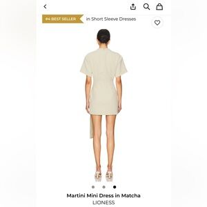 Lioness martini mini dress in matcha green